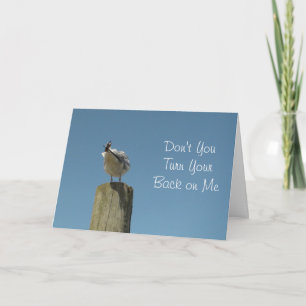 Garder en contact carte avec un Humour Seagull