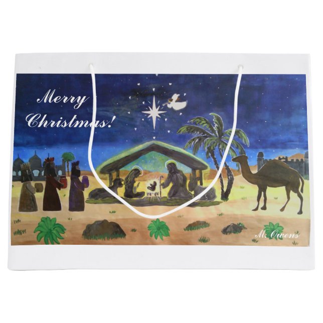 Garder le Christ dans les sacs cadeaux de Noël (Devant)
