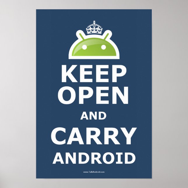 Garder ouvert et porter Android Poster (Devant)
