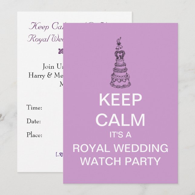 GARDER SON CALM Invitation à la soirée de diffusio (Devant / Derrière)