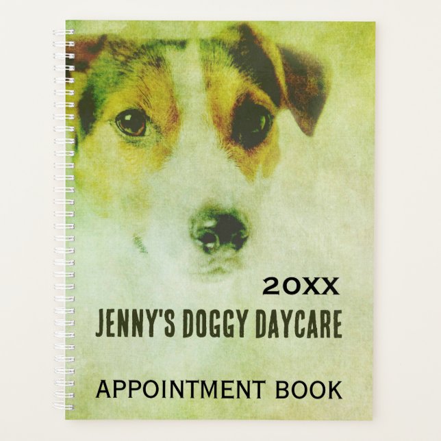 Garderie de chien Planificateur de carnet de rende (Devant)