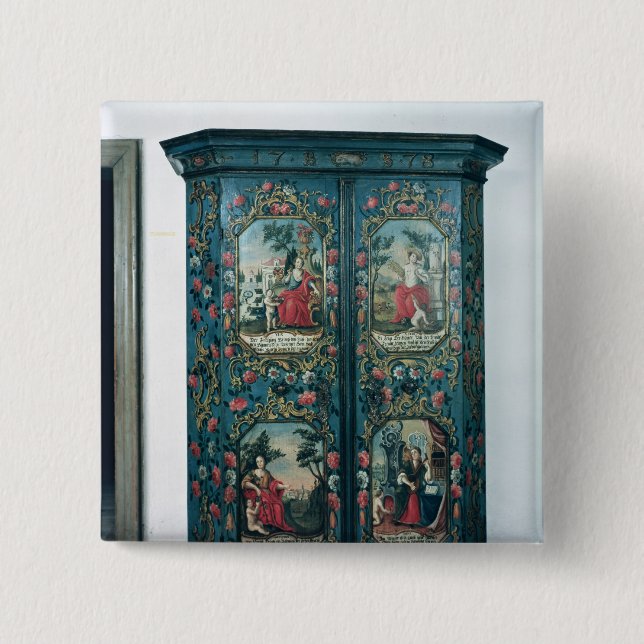 Garderobe verziert mit Szenen der vier Button (Vorderseite)