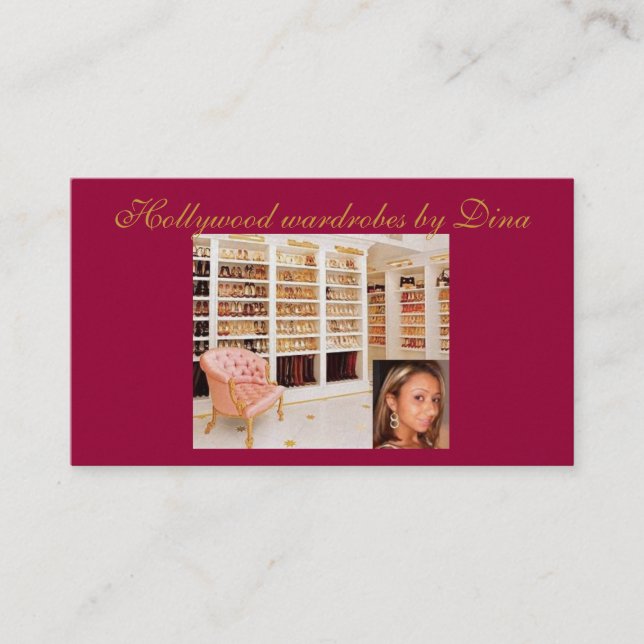 Garderoben-Stylist Visitenkarte (Vorderseite)
