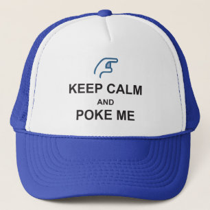 GARDEZ CALME et POKE ME drôle Social CASQUETTE FA