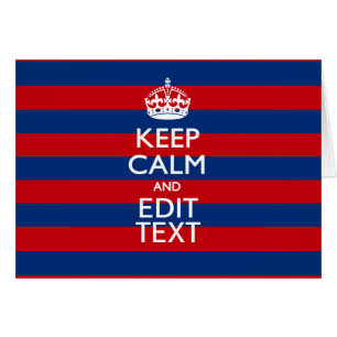 GARDEZ CALME et votre texte sur les bandes bleues