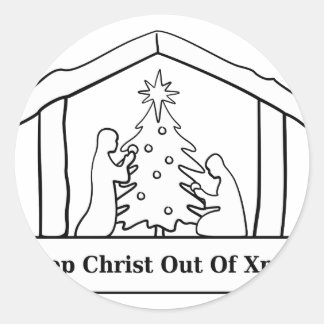 Gardez Christ hors de Noël, Sticker