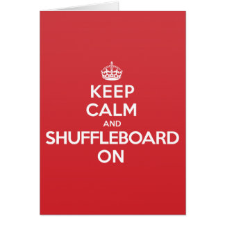 Gardez la carte de note calme de salutation de