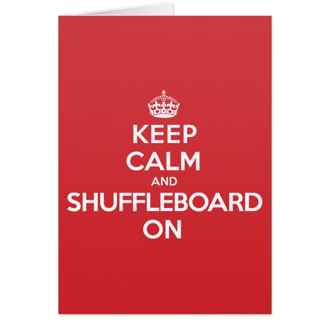 Gardez la carte de note calme de salutation de (Devant)