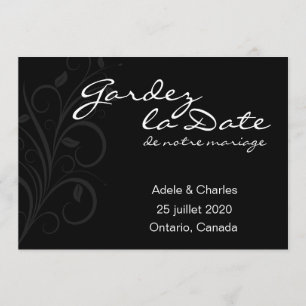 Gardez La Date de notre Mariage Einladungskarten