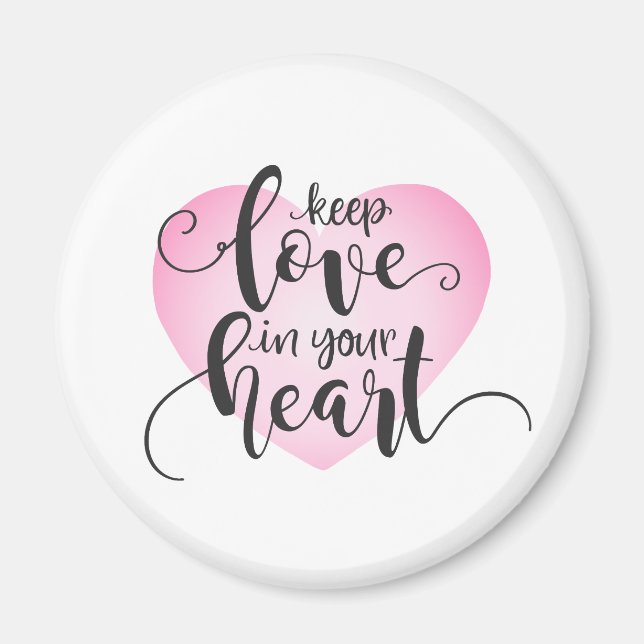 Gardez l'amour dans votre coeur Valentine | Magnet (Devant)