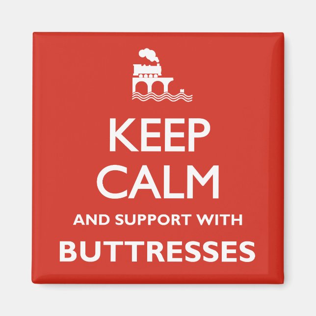 Gardez le aimant de réfrigérateur calme (Devant)