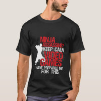 Gardez le calme amusant Geeks et Gamers T-shirt Ni