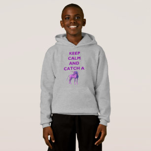 Gardez le calme et attrapez un Sweat - shirt à cap