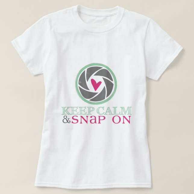 Gardez le calme et cassez sur le T-shirt de dames (Design devant)