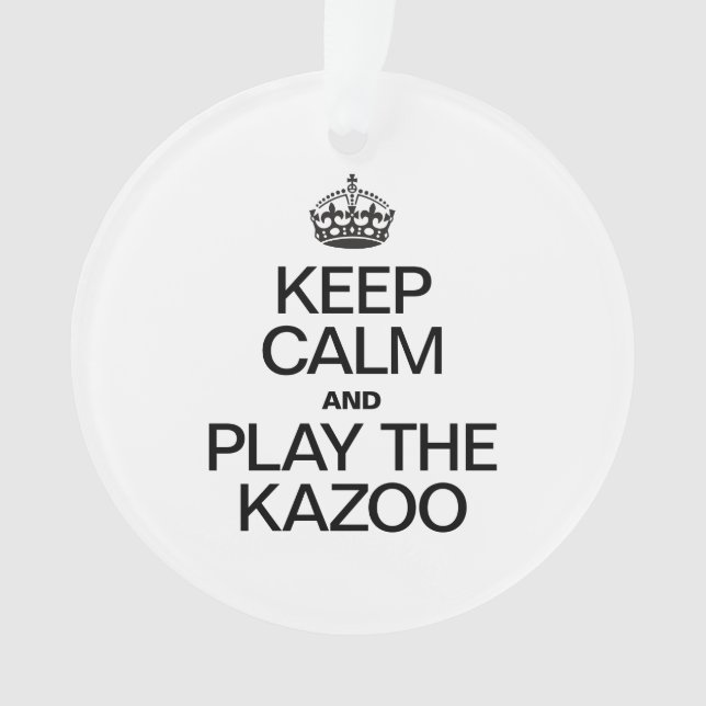 GARDEZ LE CALME ET JOUEZ AU KAZOO (devant)