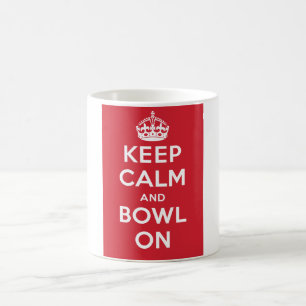 "Gardez le calme et la cuvette sur" la tasse (le