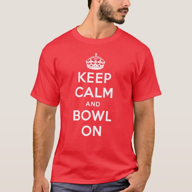 "Gardez le calme et la cuvette sur" le T-shirt (Devant)
