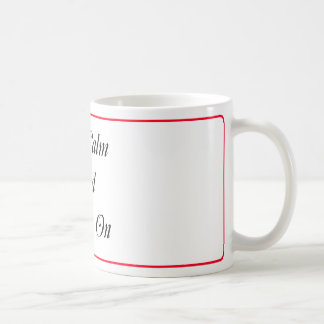 Gardez le calme et l'Austen sur la tasse