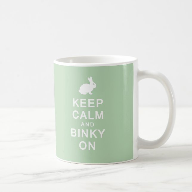 Gardez le calme et le Binky sur la tasse (Droite)