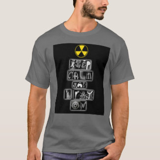 "Gardez le calme et le rayon X sur" le T-shirt des