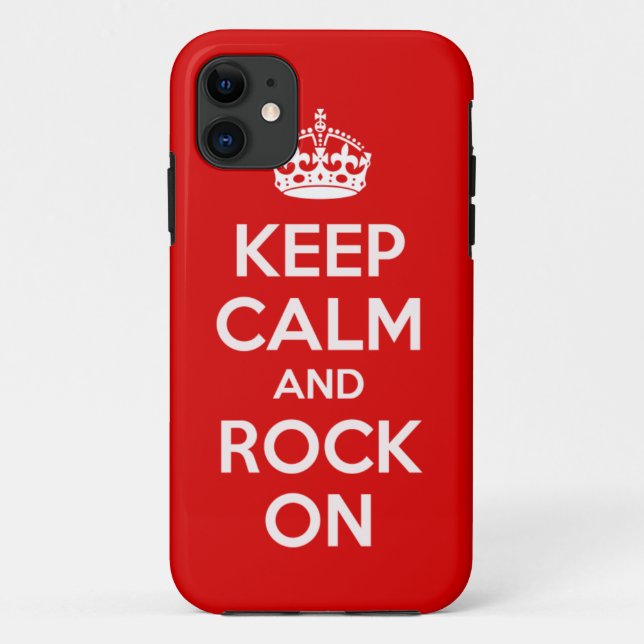 Gardez le calme et le rock sur la couverture Coque (Dos)