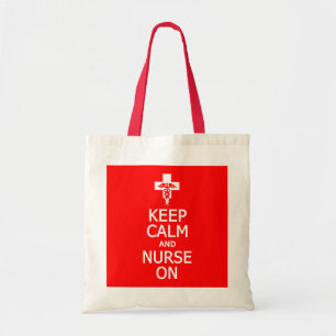 Gardez le calme et l'infirmière sur le sac - pour