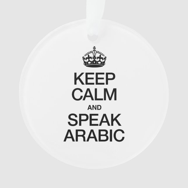 GARDEZ LE CALME ET PARLEZ ARABE (devant)