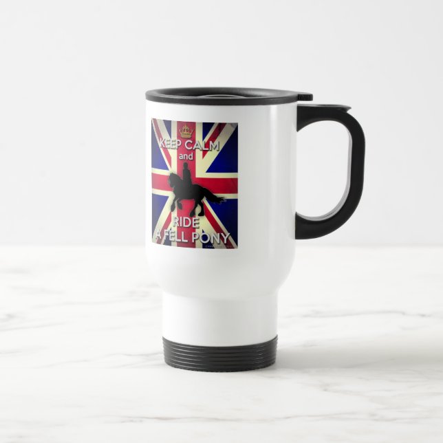 "Gardez le calme et tasse de voyage montez (Droite)