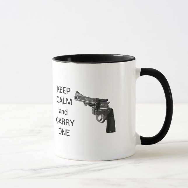 Gardez le calme et transportez une tasse (pistolet (Droite)