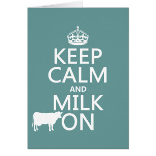 Gardez le calme et trayez sur (les vaches) (dans