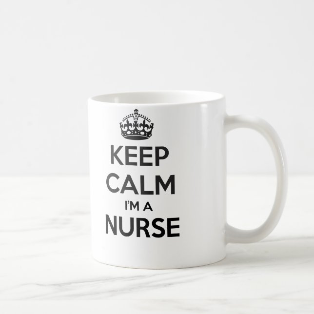Gardez le calme que je suis une tasse de blanc (Droite)