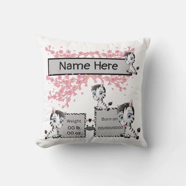 Gardez le coussin de la naissance du nouveau bébé. (Recto)