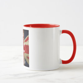 Gardez le Gibraltar calme est tasse britannique