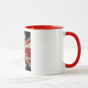 Gardez le Gibraltar calme est tasse britannique