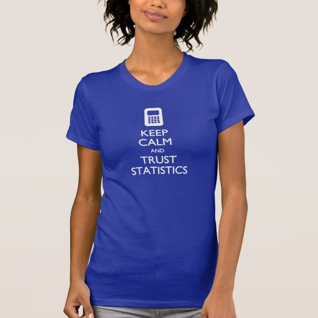 Gardez le grand T-shirt de données de statistiques (Devant)