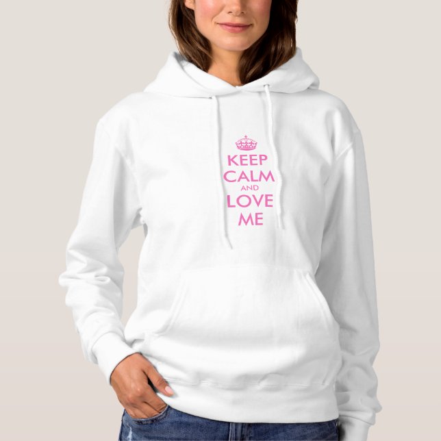 Gardez le sweat - shirt à capuche calme avec le te (Devant)