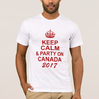 Gardez le T-shirt calme du Canada 150