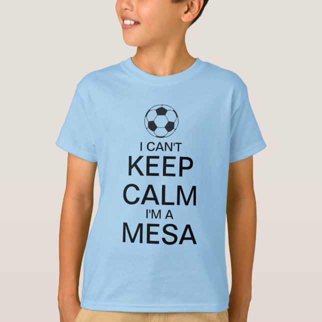 Gardez le T-shirt du football du calme | (Devant)