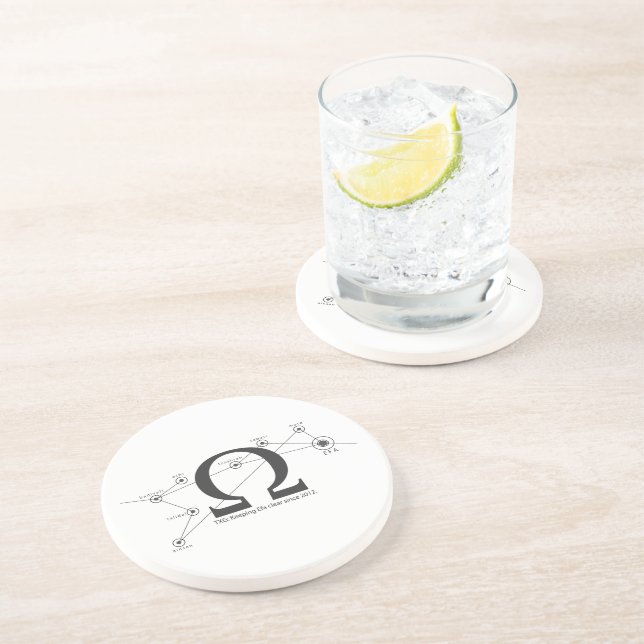 Gardez les dessous de verre clairs de grès d'ACE (Côté)