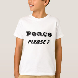 Gardez les t-shirts Peace
