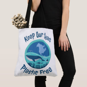 Gardez notre mer en plastique libre - grand Sac fo