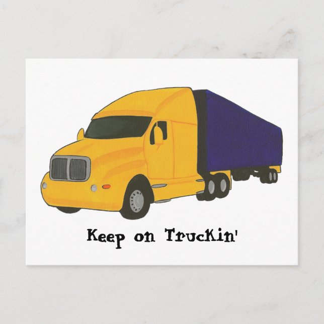 Gardez sur le camion, camionnez sur les cartes pos (Devant)