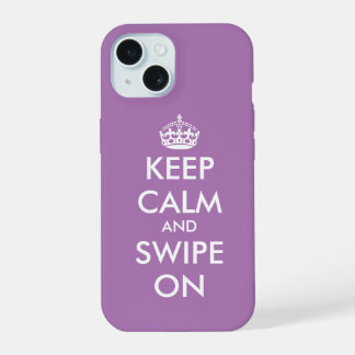 Gardez votre calme et faites glisser sur coque iPh