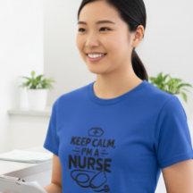 Gardez votre calme, je suis un t-shirt d'infirmièr