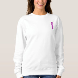 Gardez votre espoir en vie Sweatshirt - Blanc