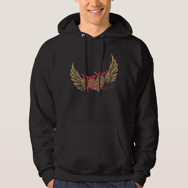 Gardez votre sweat - shirt à capuche de coeur (Devant)