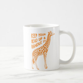 Gardez votre tête vers le haut de tasse de café de