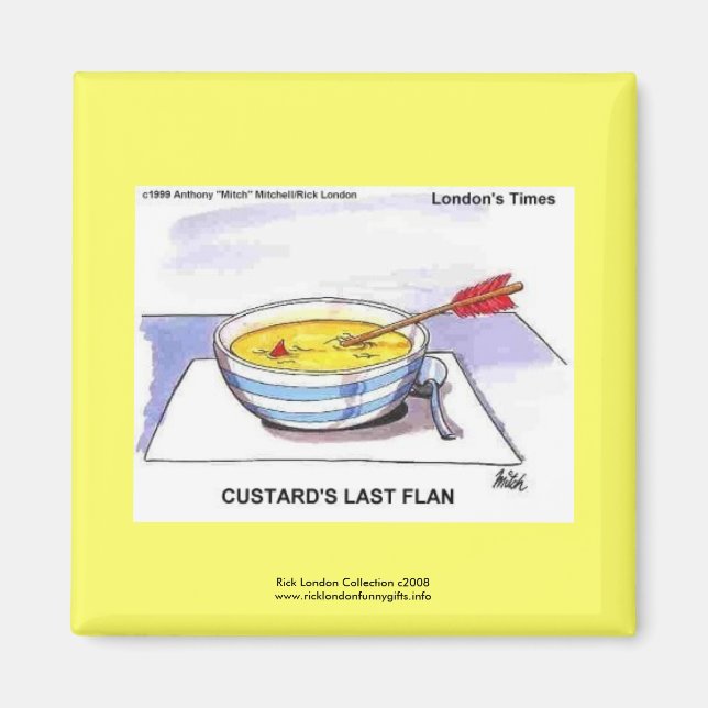 Gardiens Dernier Flan Drôle Cartoon Magnet de nouv (Devant)