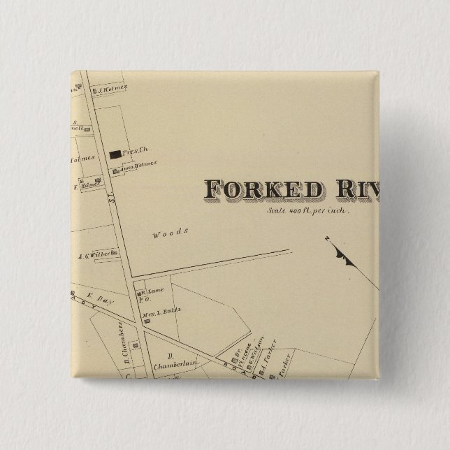 Gardinischer Fluss, New Jersey Button (Vorderseite)