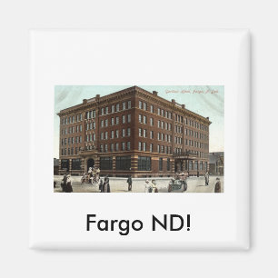 Gardner Hotel, Fargo ND Vintag 1910 Magnet